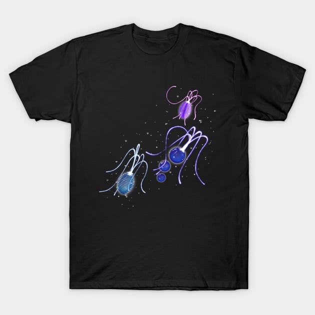 Glowing Jellies T-Shirt by Fjordly